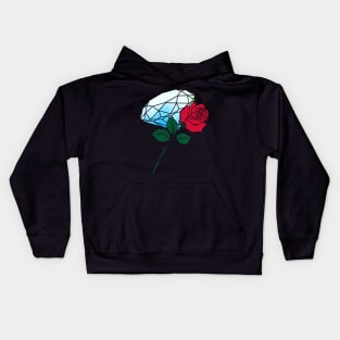 Diamond and rose Kids Hoodie